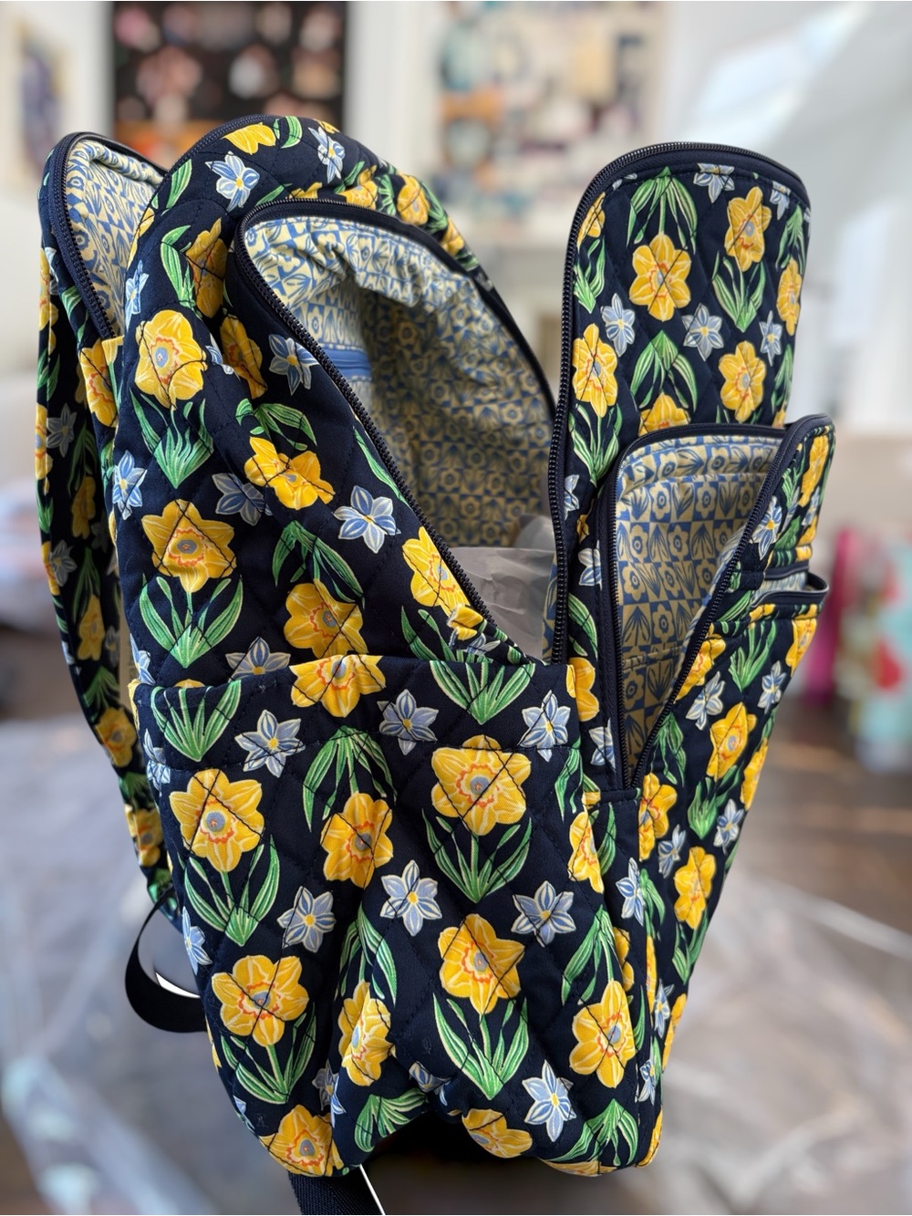 🌸Vera Bradley Bancroft Premium Cotton Backpack - Picture 3 of 10